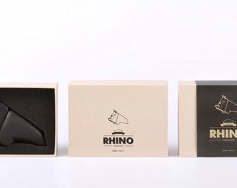 Martillo de rinoceronte negro con juego de accesorios de primera calidad / Regalo exclusivo para promoción / Presente corporativo de lujo / Decoración de escritorio elegante / Sofisticado