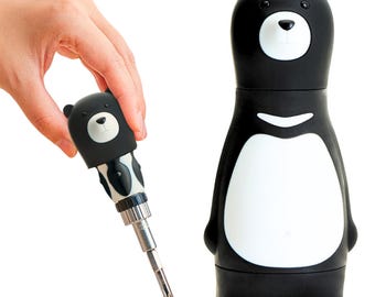 Juego de destornilladores de trinquete Black Bear Papa: herramienta ergonómica de regalo iThinking