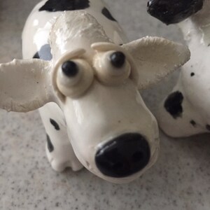 Cow Salt & Pepper Shakers-Ceramic, Handmade image 3