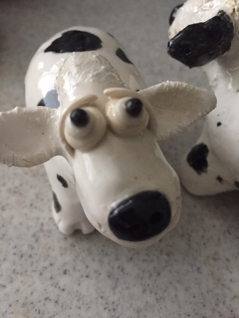 Cow Salt & Pepper Shakers-Ceramic, Handmade image 3