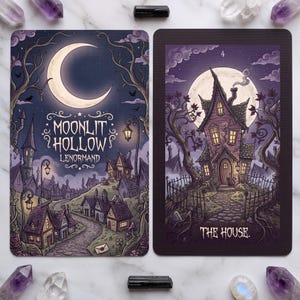 Moonlit Hollow - Lenormand - 36-kartowa talia kart Lenormand, w której każdy symbol ma swoją historię