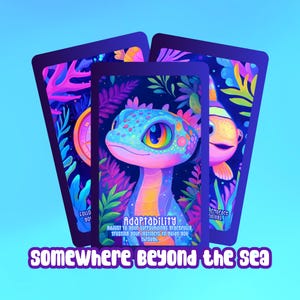 Somewhere Beyond the Sea Oracle – Um baralho de 32 cartas de sabedoria oceânica, calma e clareza
