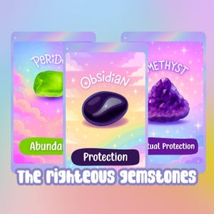 La baraja del oráculo de las piedras preciosas justas