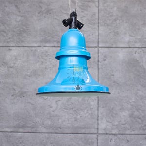 Factory Industrial Lamp 22cm Enamel Lamp Enamel Blue