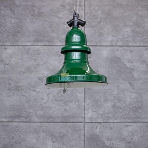 Factory Industrial Lamp 22cm Enamel Lamp Enamel green