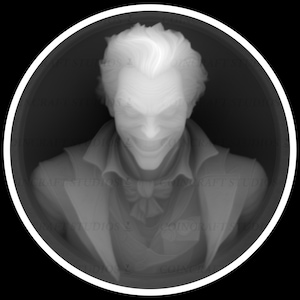De sinistere dieptekaart voor heren voor fiberlaser- en CNC-gravure | Gedurfde kunst in grijstinten voor unieke munten