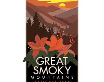 Great Smoky Mountains (Flowers) - Poster