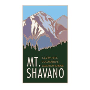 Mt. Shavano, Colorado - Colorado 14er - Poster