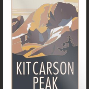 Kit Carson Peak, Colorado - Colorado 14er - Poster - Etsy