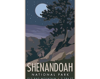 Shenandoah National Park (Old Rag Mountain), Virginia - Poster