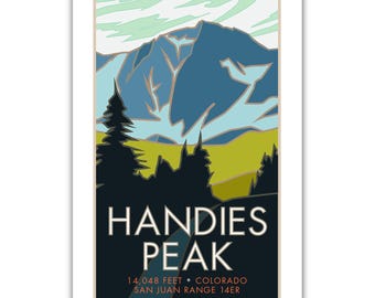 Handies peak 14er poster
