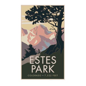 Estes Park Colorado  Travel Poster