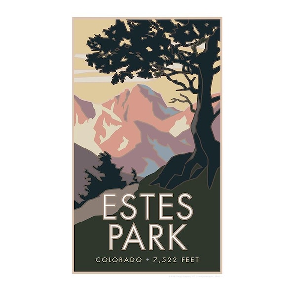 Estes Park Colorado  Travel Poster