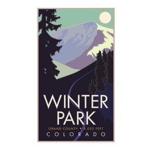Winter Park, Kolorado – plakat