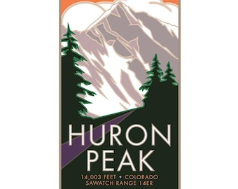 Huron Peak, Colorado - Colorado 14er - poster