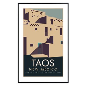 Taos, New Mexico Poster - Etsy