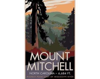 Mt. Mitchell (North Carolina) - poster