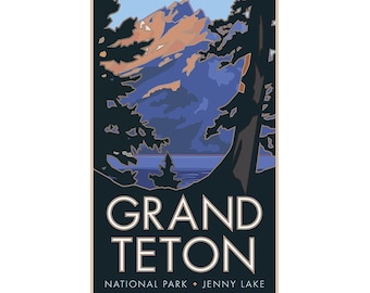 Grand Teton National Park (Jenny Lake), Wyoming - Poster