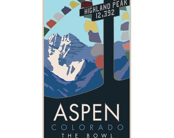 Aspen, Colorado (Highland Peak Bowl) - Poster