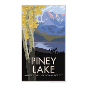 Piney Lake (with Aspens), Colorado - 11" x 17" Poster