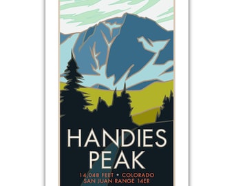 Handies Peak 14er Poster