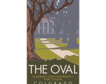 The Oval (CSU), Colorado - Poster