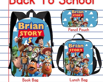Editable Toy Story 5 Backpack Digital Template