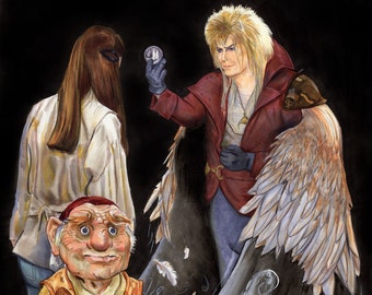 Labyrinth Print: Hoggle's Choice (1986) David Bowie and Jennifer Connelly