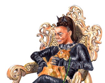Catwoman 68 Eartha Kitt Print