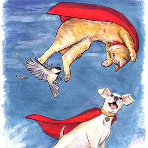 Krypto and Streaky Print
