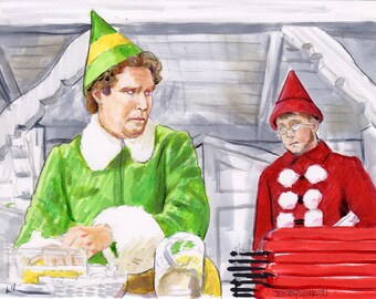 Buddy the Elf Movie Print (15.5x12 inches)
