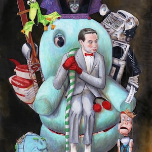 Pee Wee Herman The Right Hand of the King of Cartoons Print