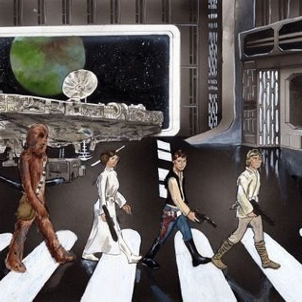 Star Wars, Abbey Road Print- Beatles