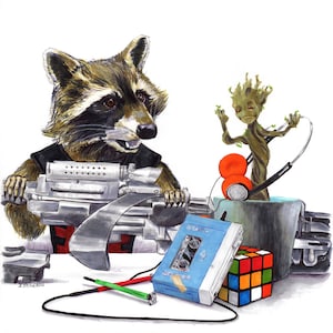 I Want You Back - A Rocket Raccoon and Groot Print