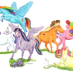 Little Ponies - My Little Pony Print