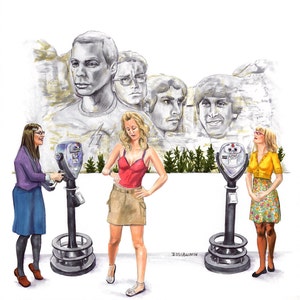 The Big Bang Theory Mount Rushmore Print