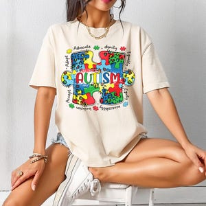 Autism Awareness T-Shirt, Puzzle Piece Design, Autism Advocate Tee, Special Education Teacher, Autism Mom Shirt, Neurodiversity Support
