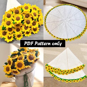 Decke Blumenstrauß Häkelanleitung PDF - Häkeldecke Blumenstrauß - Amigurumi für fortgeschrittene Anfänger mit Video-Erklärungen