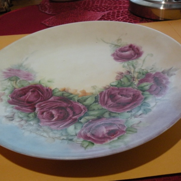 Antique Limoges T and V Collectors Plate