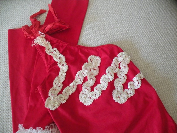 Girls dress-up costume, red dance costume, vintag… - image 9