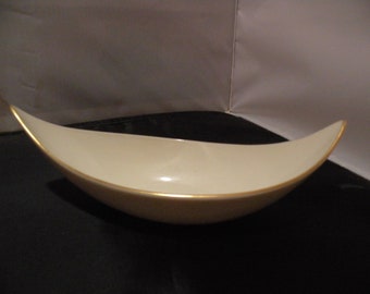 Lenox Gondola Boat Design Dish with 24K Gold Trim, Serving Dish, Trinket Dish for Wedding, Housewarming, Hostess Gift, Collectible Giftware