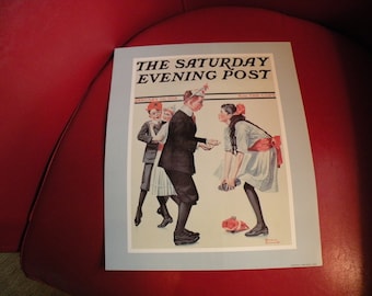 1983 The Saturday Evening Post Norman Rockwell Print “Pardon Me”