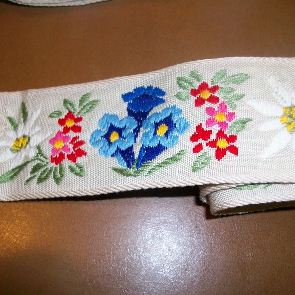 Far Out Hippie Embroidered Ribbon