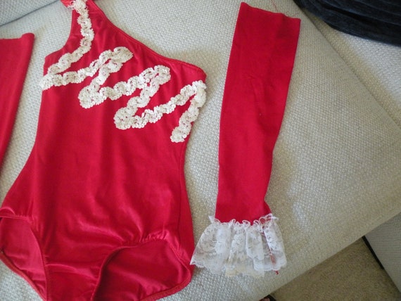 Girls Halloween costume, red dance costume, tap d… - image 3