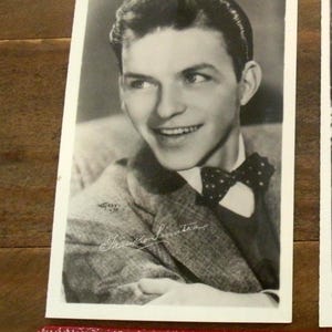 Frank Sinatra Postcard RPPC Music Movie Star, Singer Actor Circa 1940 Vintage Collectible Signed Photograph