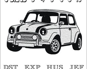 Diseño de bordado a máquina de coche pequeño original - DST, PES, VP3 y más - Descarga instantánea