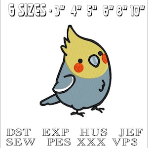 Cute Bird - Machine Embroidery Design - DST, PES, VP3 & More - Instant Download