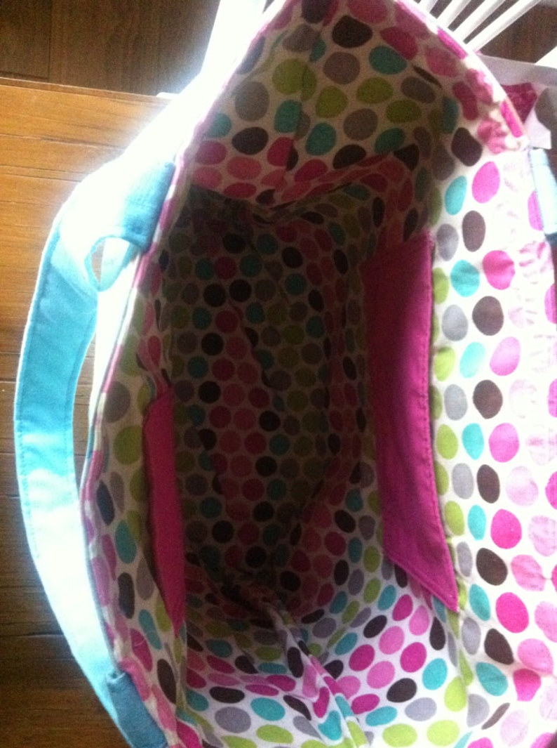 Seahorse Print Large Tote