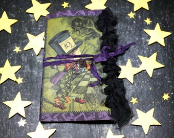 Halloween in Wonderland Junk Journal: Mad Hatter Keepsake Journal