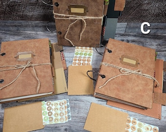 Dark Academia Junk Journal: Vegan Leather Ring Bound Book, Vintage Pages